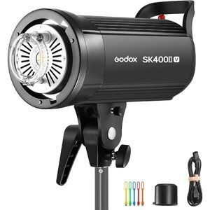 Godox SK400II V 400Ws Photo Studio Strobe Built In Flash Monolight Modeling Lamp